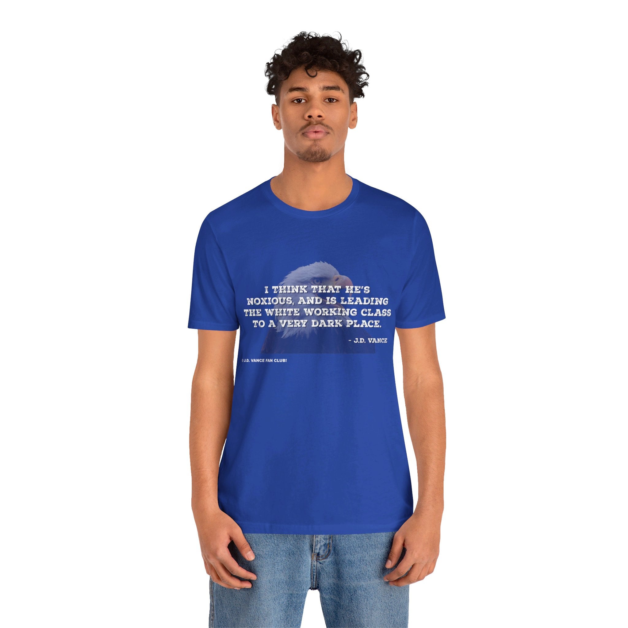 JD Vance Noxious Quote Unisex Jersey Short Sleeve Tee