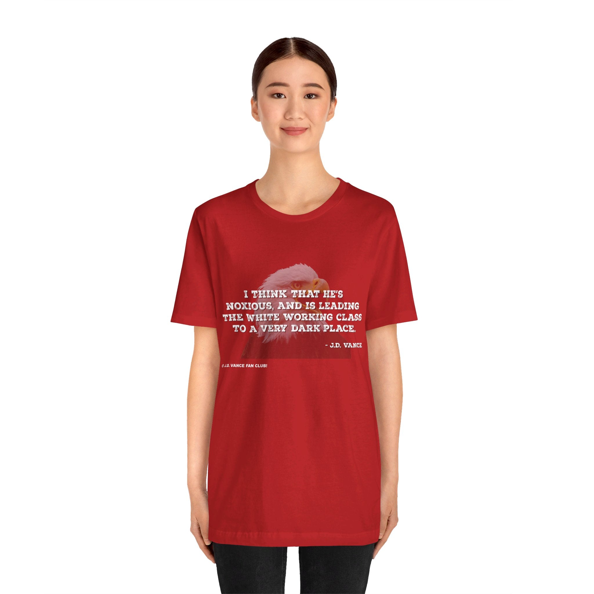 JD Vance Noxious Quote Unisex Jersey Short Sleeve Tee