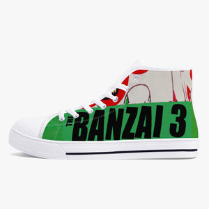 The Banzai 3 Dual Language Classic High-Top Canvas Shoes