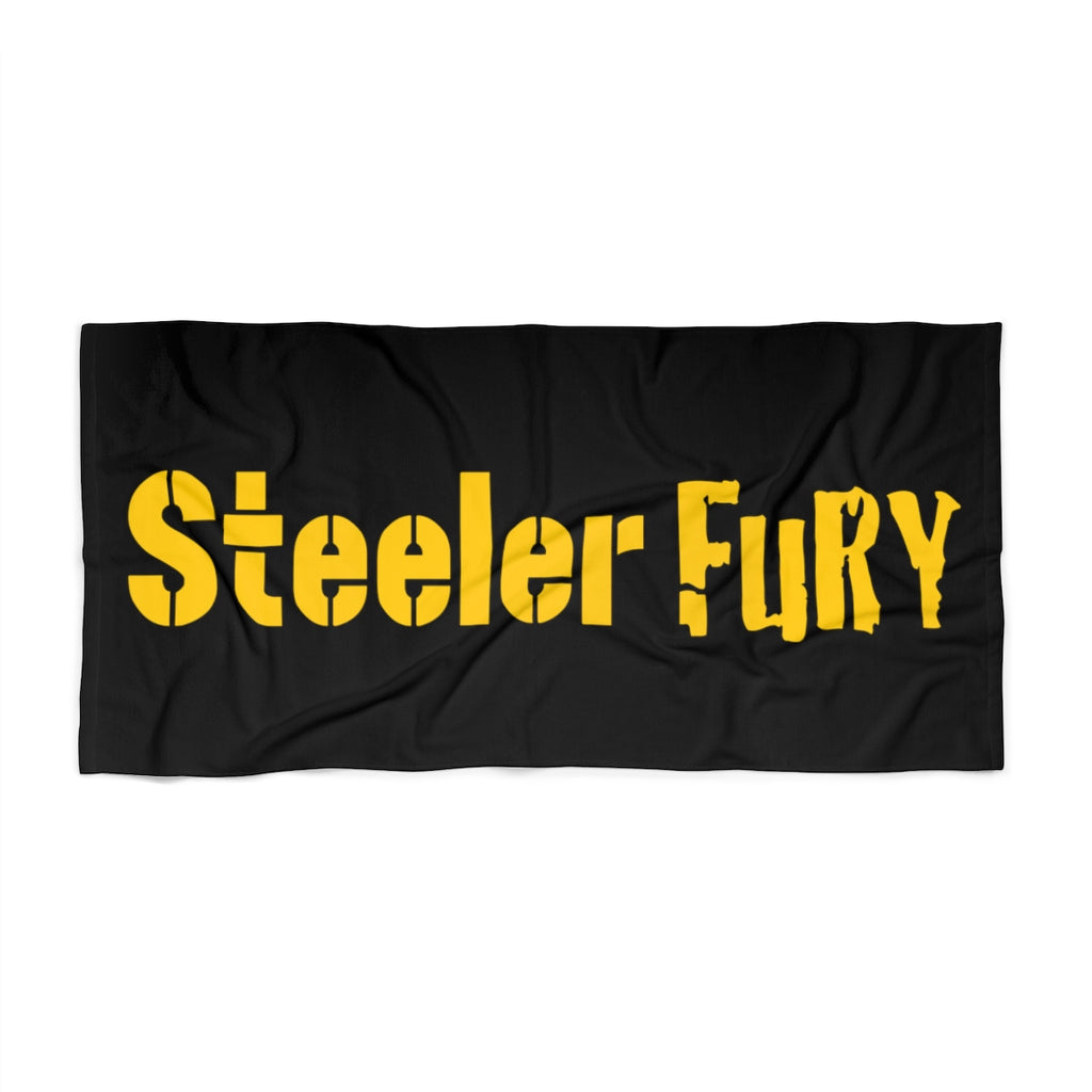 SteelerFury Steelers Beach Towel
