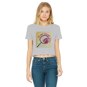 10,000 Crappy Songs Classic Women's Cropped Raw Edge T-Shirt