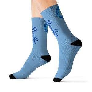 Brooklyn Football Blue Sublimation Socks