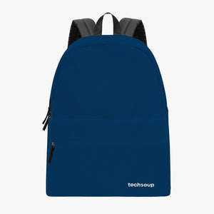 blue canvas laptop backpack TechSoup Blue Canvas Backpack – Good Merch!
