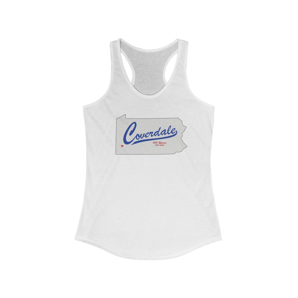Coverdale State Map Women's Racerback Tank