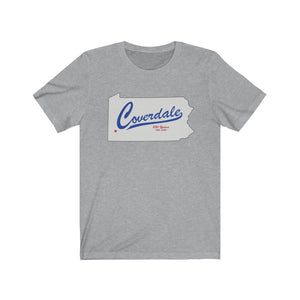 Coverdale State Grey Map Tee