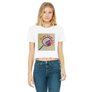 10,000 Crappy Songs Classic Women's Cropped Raw Edge T-Shirt