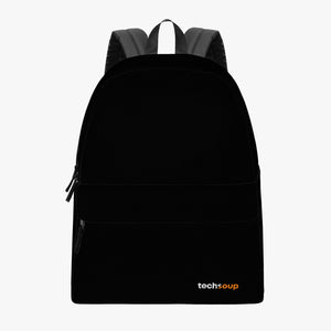 black canvas laptop backpack TechSoup Black Canvas Backpack – Good Merch!