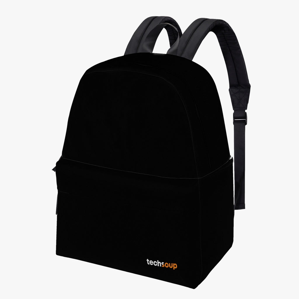 TechSoup Black Canvas Backpack
