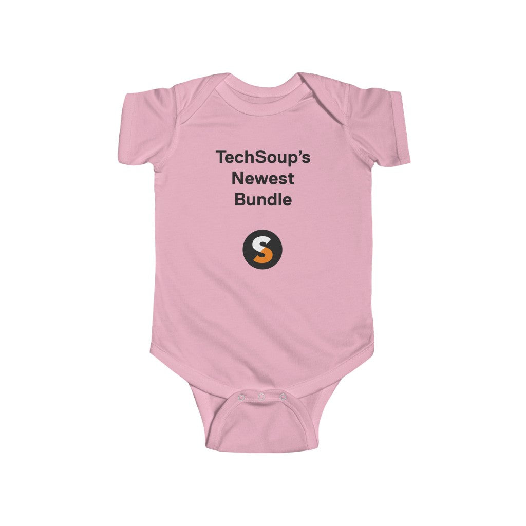 Techsoup (centered) Infant Fine Jersey Bodysuit (US delivery)